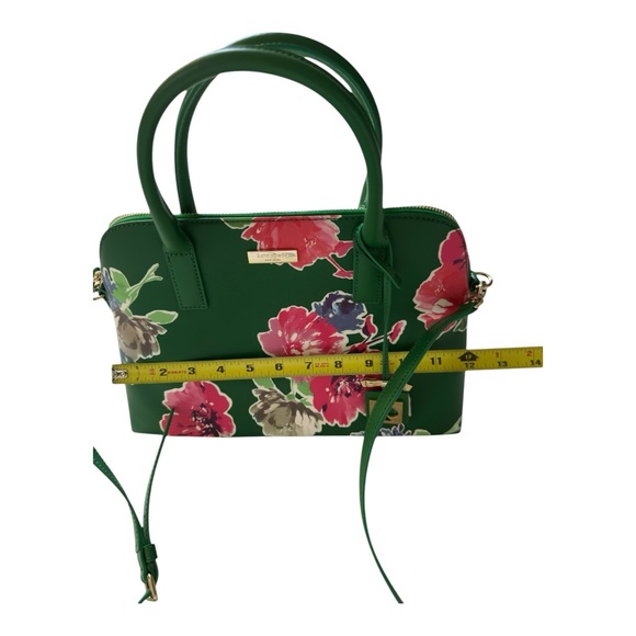 Kate Spade Women's Small Rachelle Springbloom Green Satchel Bag - Picture 5 of 10